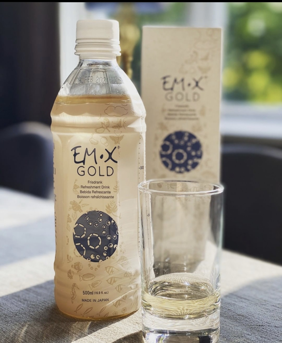 EM-X Gold een 100% natuurlijke frisdrank, geschikt voor iedereen.