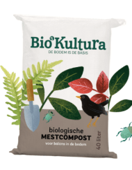 Foto van een zak Mestcompost Bio-Kultura verkrijgbaar bij DeDuurzameTuin.nl