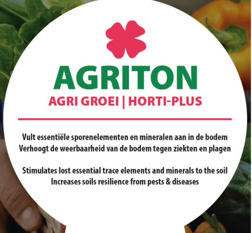 Foto van een fles agri groei, Verkrijgbaar bij DeDuurzameTuin.nl