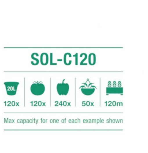 Foto van Solar irrigatiesysteem Sol-C120 verkrijgbaar bij DeDuurzameTuin.nl
