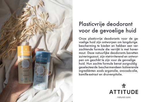 Foto van Attitude Deodorant Parfumvrij verkrijgbaar bij DeDuurzameTuin.nl