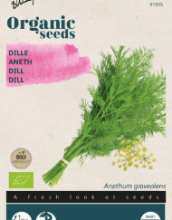Foto van een zakje Dille Bio verkrijgbaar bij DeDuurzameTuin.nl