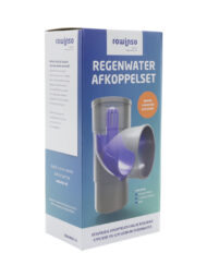 Rawinso regenwater afkoppelset grijs, verkrijgbaar bij DeDuurzameTuin.nl