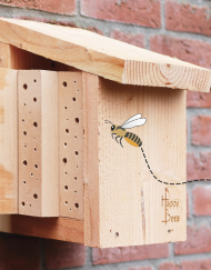 HappyBeez insectenhotel verkrijgbaar bij DeDuurzameTuin.nl
