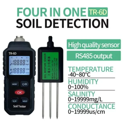 4 in 1 professionele grondmeter meetbereik