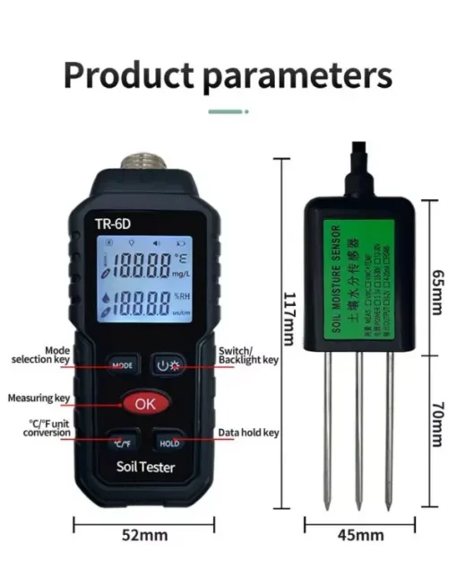 4 in 1 professionele grondmeter product parameters