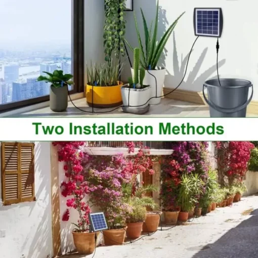 Irrigatiesysteem voor 15 potplanten installatiemethoden