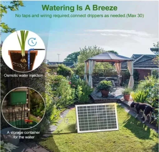 Irrigatiesysteem voor potplanten werking