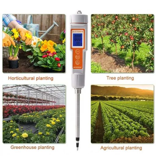 EC-TDS-Temperatuur Grondmeter toepassing