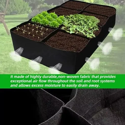 PlantGrowBag kant en klaar verhoogd moestuinbed in je moestuin is luchtdoorlatend