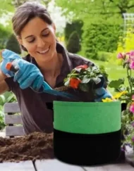 Plantgrowbag kweekzak 18 liter grijs-groen productafbeelding