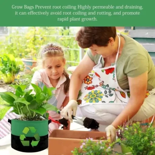 Plantgrowbag kweekzak 18 liter grijs-groen voordelen