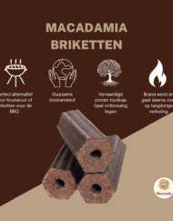 Macadamia briketten verkrijgbaar bij DeDuurzameTuin.nl